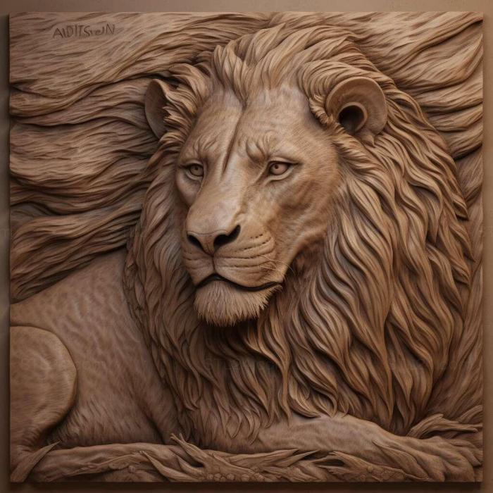 Nature and animals (st Simba 4, NATURE_380) 3D models for cnc